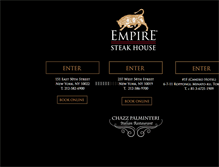 Tablet Screenshot of empiresteakhousenyc.com